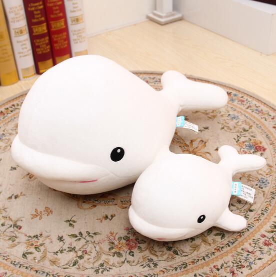 Peluche Baleine Albinos vue de face