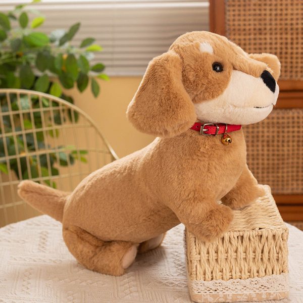 peluche teckel coloré