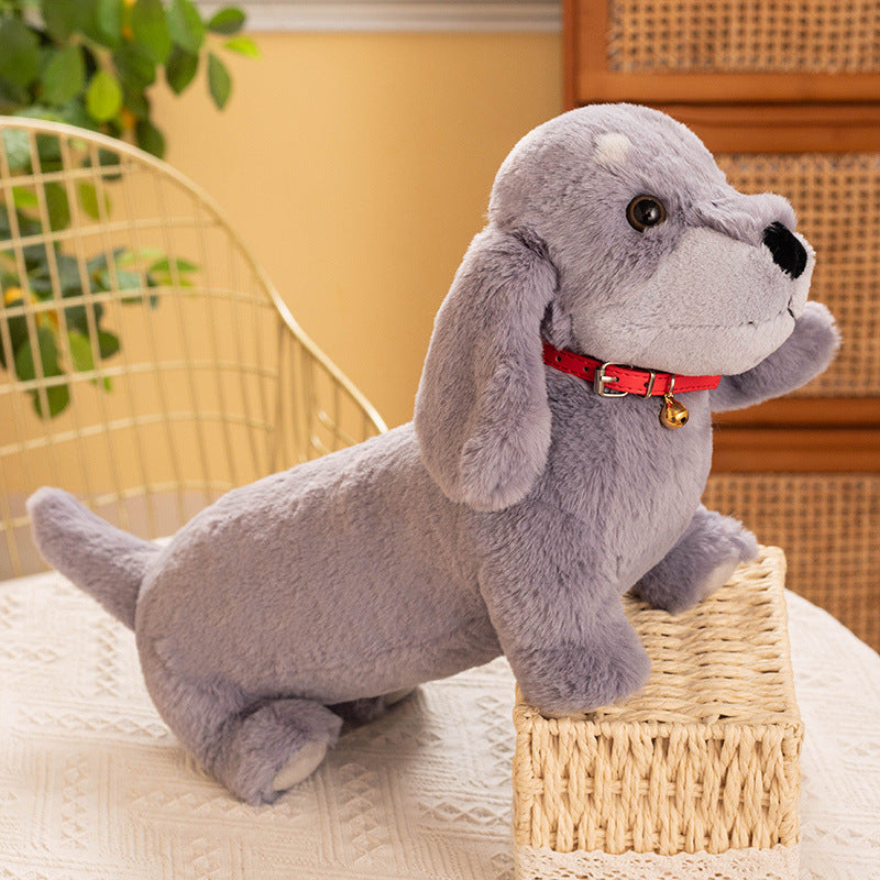 peluche chien coloré