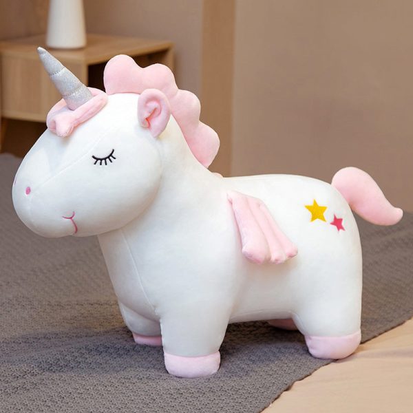peluche licorne coloré cornet argenté
