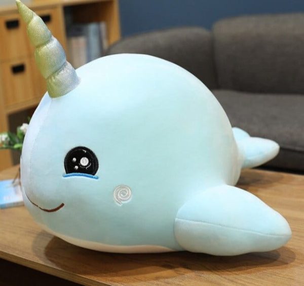 Baleine Licorne Peluche en peluche