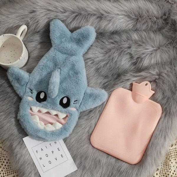 bouillotte peluche requin