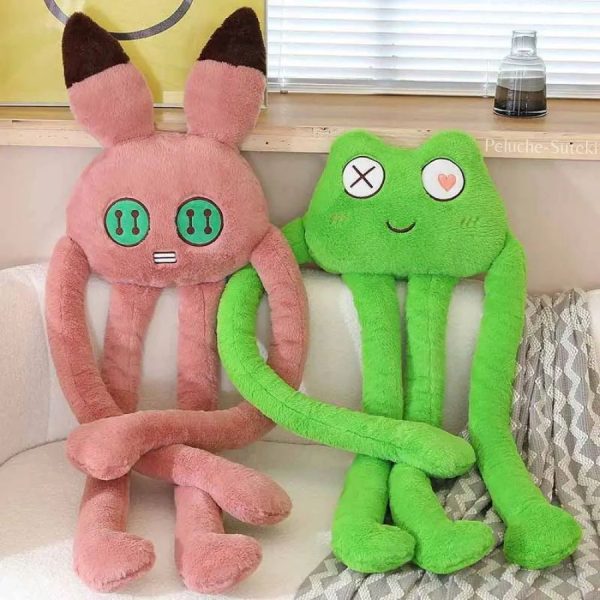 Coussin Peluche Animaux Kawaii avec longs bras