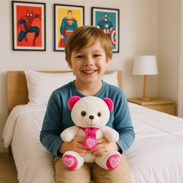 Peluche ours petit coeur lovely