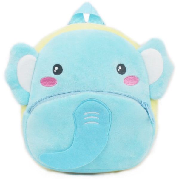 sac à dos éléphant content en peluche