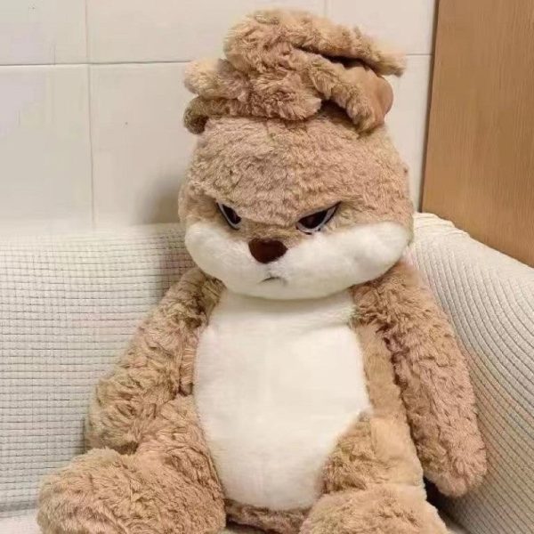 lapin peluche beige