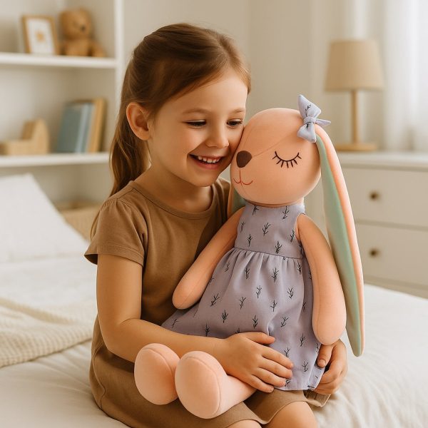 lapins peluche en coton