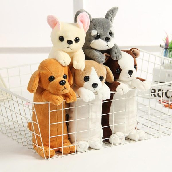 trousse en peluche chien saucisse