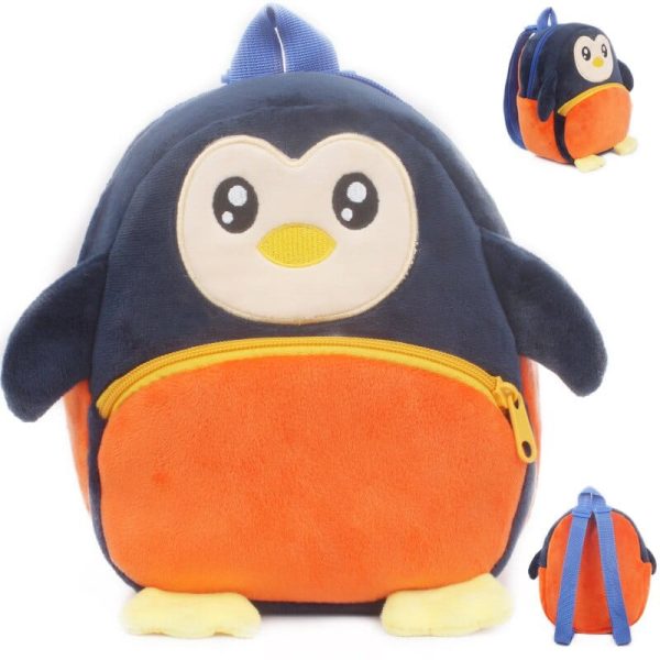Le petit pingouin sac à dos en peluche