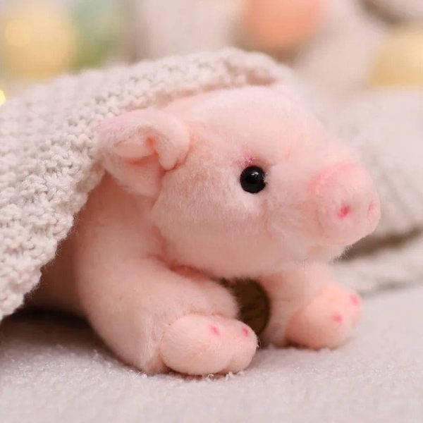 peluche cochon réaliste