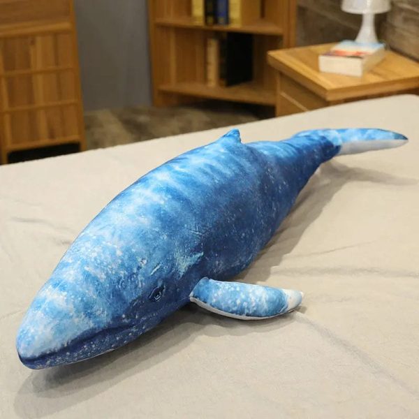 peluche baleine géante bleue