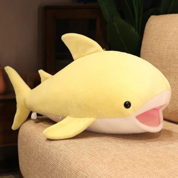 peluche baleine jaune gentille