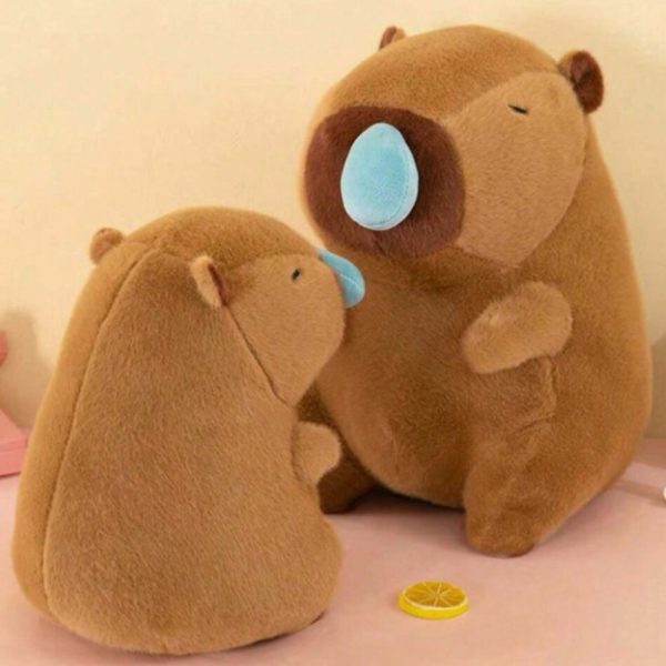 peluche capybara mignon enrhumé