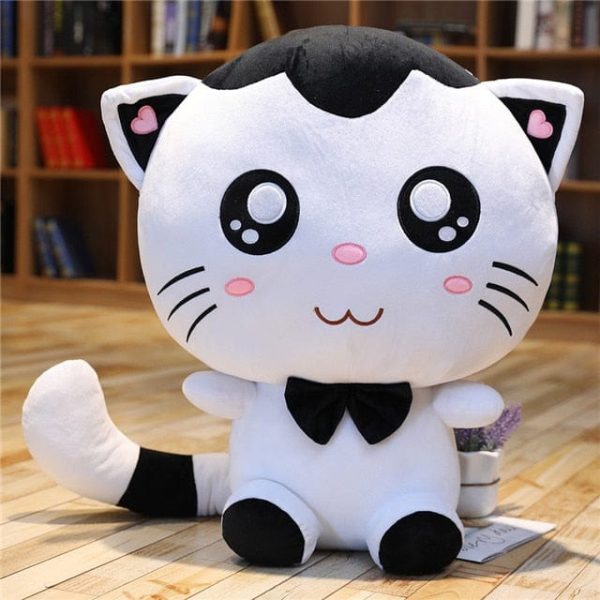 peluche chat bébé Tomy blanc