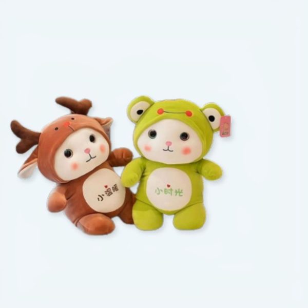 Peluche chat grenouille mignon doux