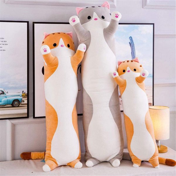 peluche chat long aux petites pattes