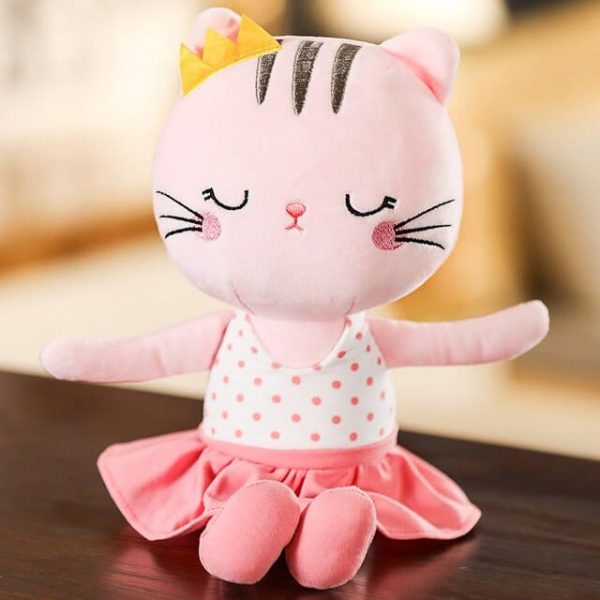 Peluche Chat Rose Cenicienta câline