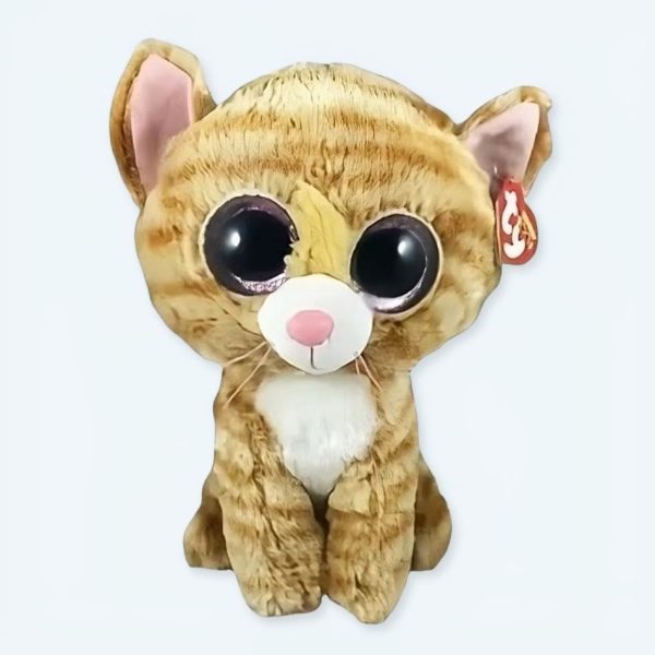 Peluche chaton rayé doux câlin