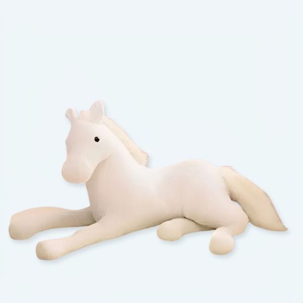 Peluche cheval blanc doux câlin