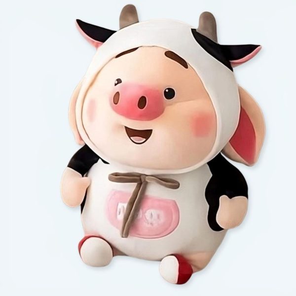 peluche cochon kawaii rose doux pour enfant