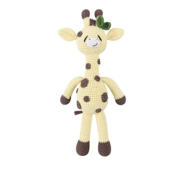 peluche crochet grande girafe artisanale