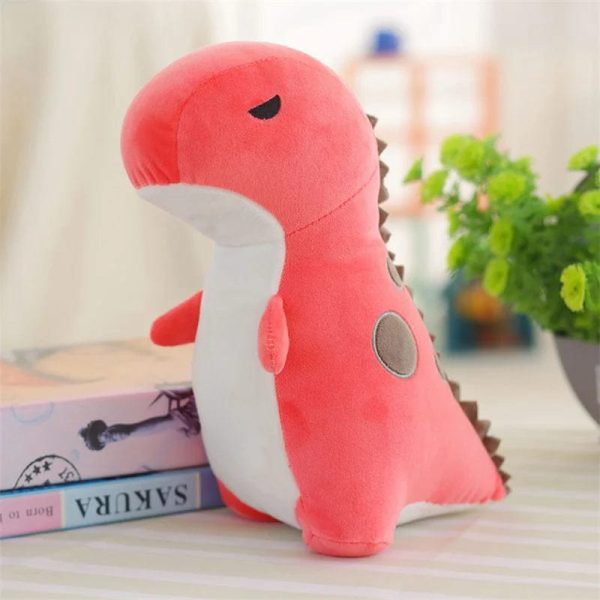 peluche dinosaure T-rex rouge