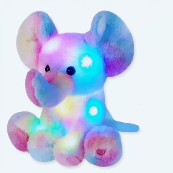 peluche éléphant veilleuse douce