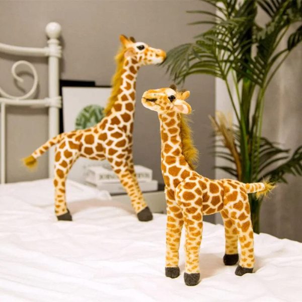 peluche girafe douce