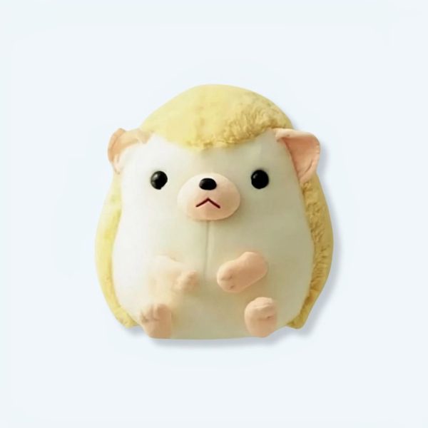Peluche hérisson jaune douce