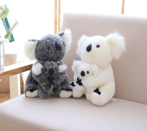 peluche koala avec son bébé
