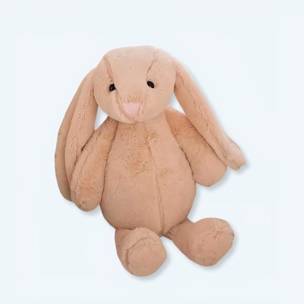 Peluche lapin beige Kawaii pour enfants