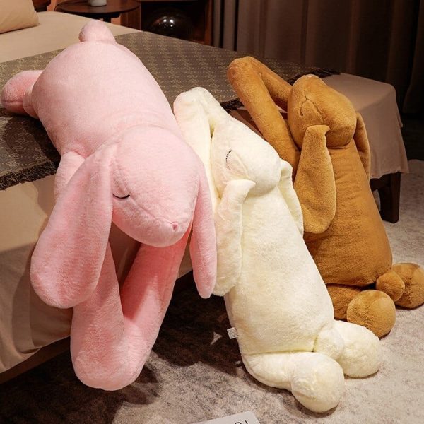Peluche lapin endormi
