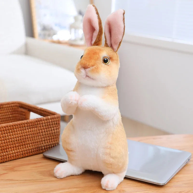 peluche lapin brun apaisante