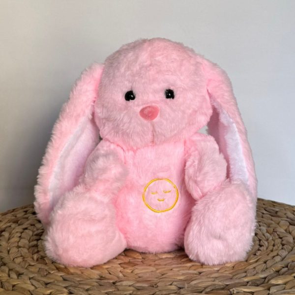 Veilleuse peluche lapin rose