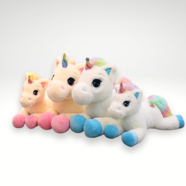 Peluche licorne avec étoiles