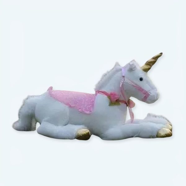 Peluche licorne cheval blanc doux câlin