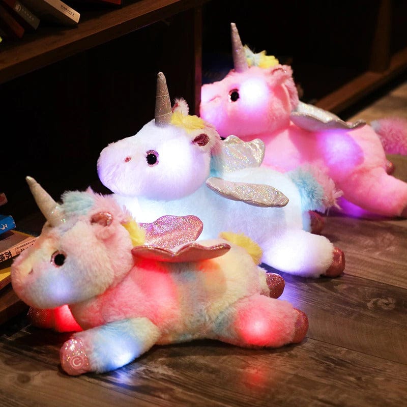 jouet licorne lumineux multicolore