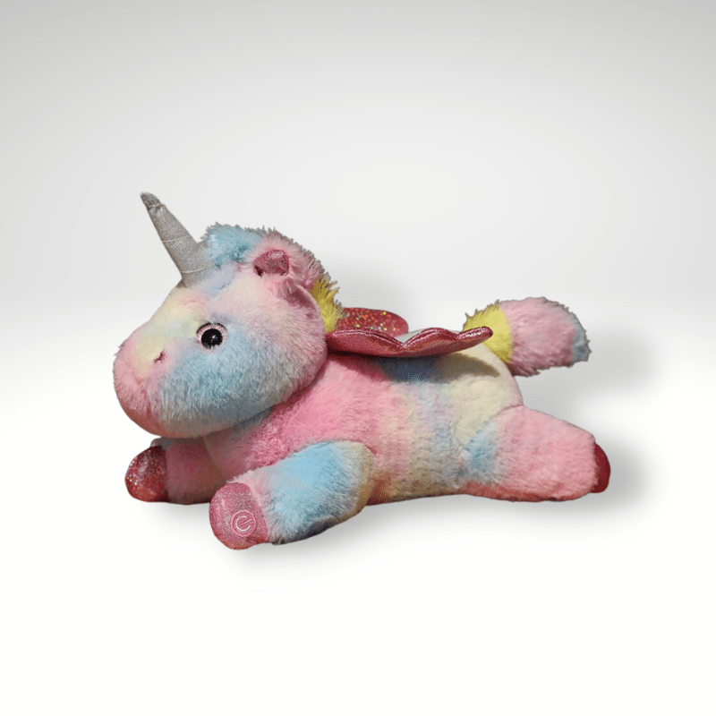 compagnon doux licorne multicolore