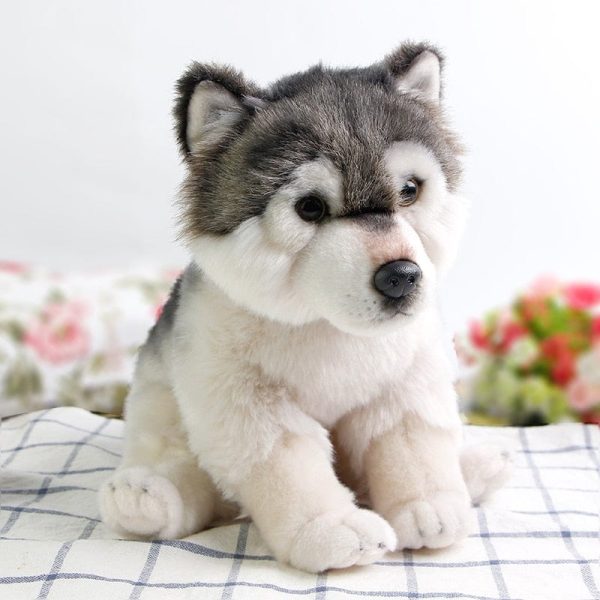peluche loup mignon
