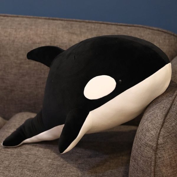 Peluche Orque Noir réaliste