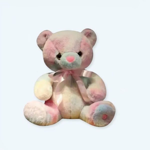 Peluche ours colorée veilleuse douce