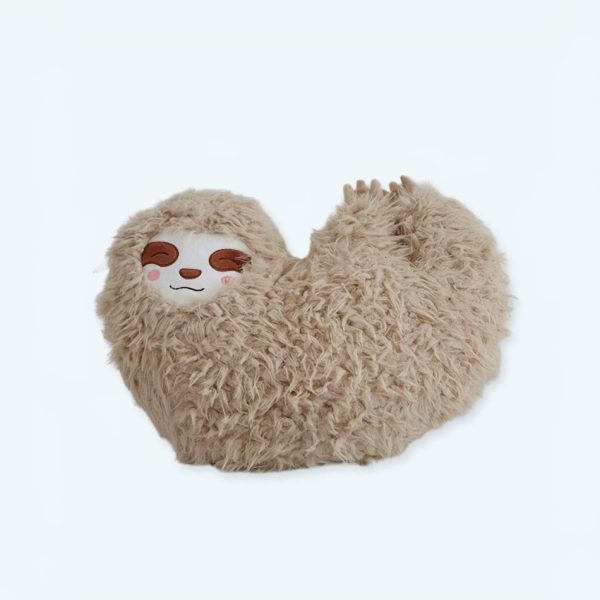 Peluche paresseux cœur enfant