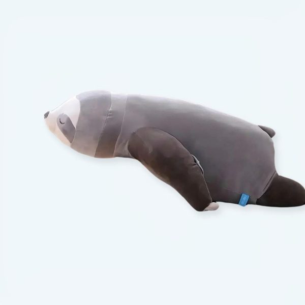 peluche paresseux gris doux