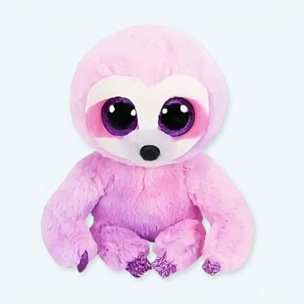 peluche paresseux rose enfant