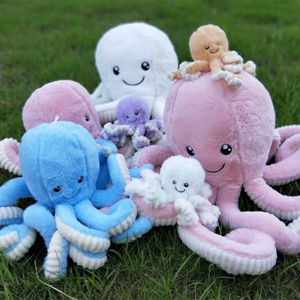 Peluche pieuvre colorée