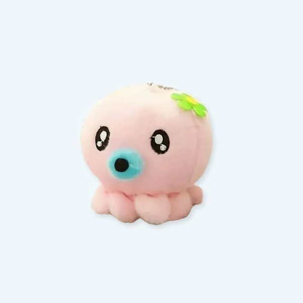 Peluche pieuvre mignonne rose kawaii