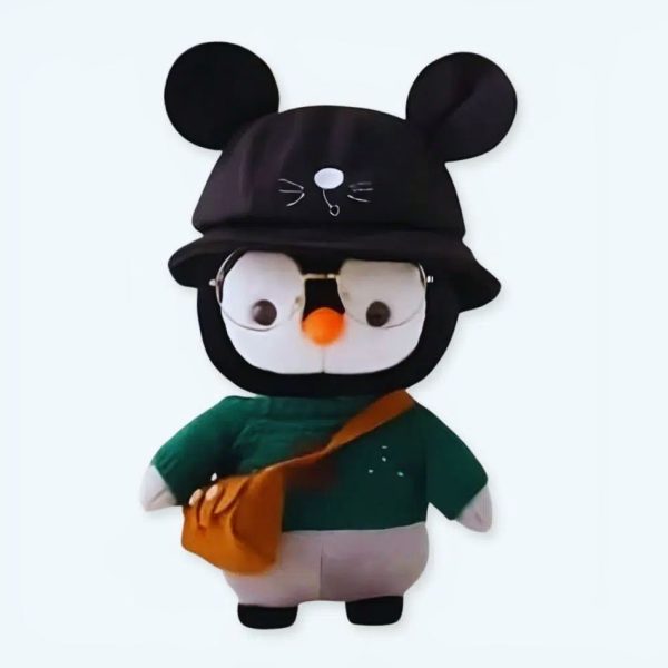 peluche pingouin hiver peluche douce verte