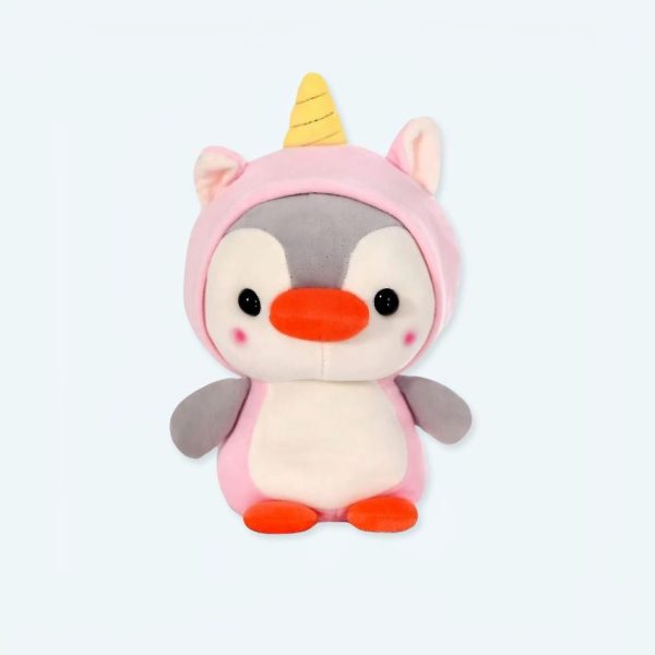 Peluche pingouin magique licorne douce