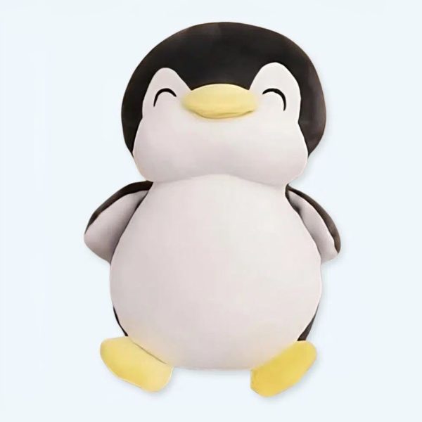 Peluche pingouin noir doux collection hiver