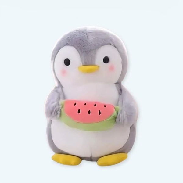 vue de la peluche pingouin pastèque douce doudou hiver enfant